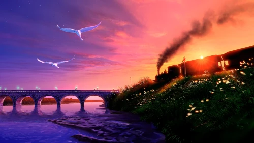 (pid 38967800)旅立ちの渚 宮沢賢治「銀河鉄道の夜」より